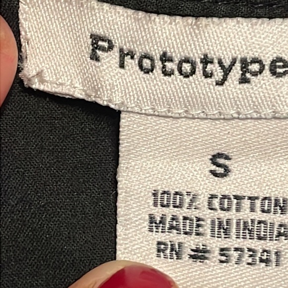 Vintage 1976 Small Prototyoe 100% cotton black sleeveless button dress romper - Picture 11 of 15